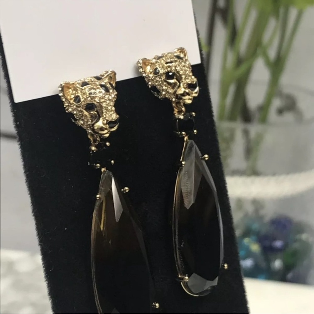 Kate Spade Novelty Run Wild Leopard Earrings - Picture 7 of 7